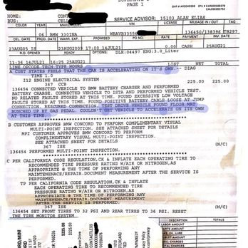 BMW Concord - BMW Concord claiming that the Unintended Acceleration for my vehicle was simply due to a bunched up rug near the gas peddle. - Auto Repair Near Me - Concord, California