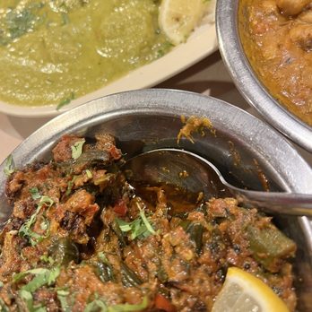 Himalaya Restaurant - Bhindi Masala Okra, ORDER THIS! Ravi's Aloo Chana Masala, chickpea with potatoes Fulton's Goa Shrimp &rice with Goa Salmon & Rice - Indian Near Me - Houston, Texas Himalaya Restaurant - Bhindi Masala Okra, ORDER THIS! Ravi's Aloo Chana Masala, chickpea with potatoes Fulton's Goa Shrimp &rice with Goa Salmon & Rice - Indian Near Me - Houston, Texas