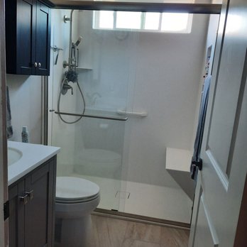 Deco Kitchen and Bath - Complete new seemless shower and bathroom - General Contractors Near Me