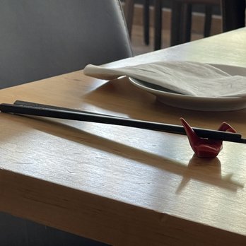 AMORE Sushi - Cool little chopstick holders - Japanese Near Me - Chicago, Illinois AMORE Sushi - Cool little chopstick holders - Japanese Near Me - Chicago, Illinois