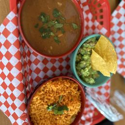 Rice beans and guacamole Rice beans and guacamole