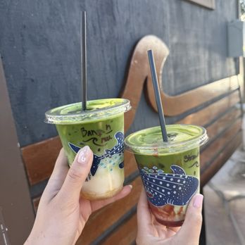 First Wave Coffee - banana macnut matcha, strawberry matcha - Coffee & Tea Near Me - Maui, Hawaii