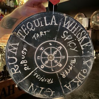 Arcana Spirit Lounge - Spin the wheel custom drink - IG @bougiefoodieboi - Speakeasies Near Me - Vancouver, British Columbia Arcana Spirit Lounge - Spin the wheel custom drink - IG @bougiefoodieboi - Speakeasies Near Me - Vancouver, British Columbia