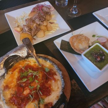 Anejo - Queso fondido, yuca fries, and 2 empanadas - Mexican Near Me - New York, New York