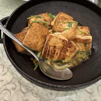 The Kitchen - Pan-fried Tofu with Abalone Sauce - Dim Sum Near Me - Millbrae, California