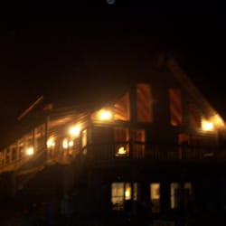 The Gathering Place - the Bed and Breakfast looks great all lit up at night