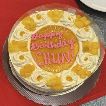 Red Ribbon Bakeshop - Mango Supreme Birthday Cake - Bakeries Near Me - Woodside, New York Red Ribbon Bakeshop - Mango Supreme Birthday Cake - Bakeries Near Me - Woodside, New York