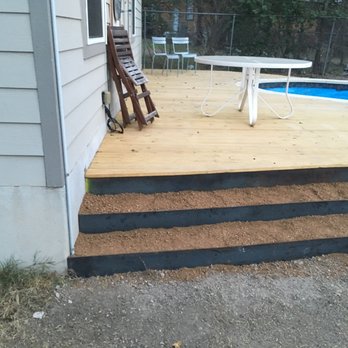I Can Do That! Handyman services - Detail view of the steps before the limestone treads went in. - Handyman Near Me