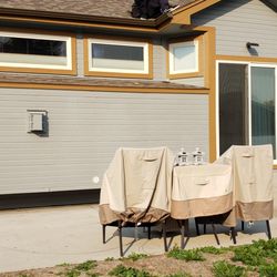 Front Range Seamless Gutters - Noah installing back gutters.