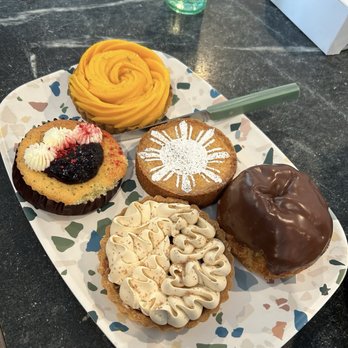 Kasama - Mango tart, citrus berry poppy poundcake, ube huckleberry basque, banana tart, Boston creme Brioche - Filipino Near Me - Chicago, Illinois