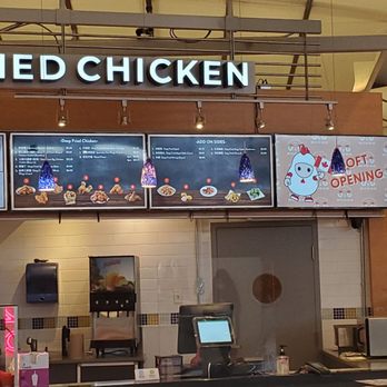 J and G fried chicken - a woman ordering food - Chicken Shop Near Me - Richmond, British Columbia J and G fried chicken - a woman ordering food - Chicken Shop Near Me - Richmond, British Columbia