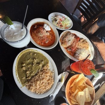 Hortencias At The Cliffhanger - Chile verde, chile relleno, enchiladas and hard shell taco. - Mexican Near Me - Crestline, California