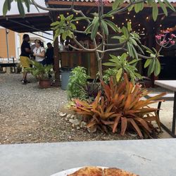 Magdalenes - 5 cheese pizza with pepperoni, great atmosphere