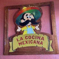 La Cocina Mexicana - This is their little guy that welcomes you in.