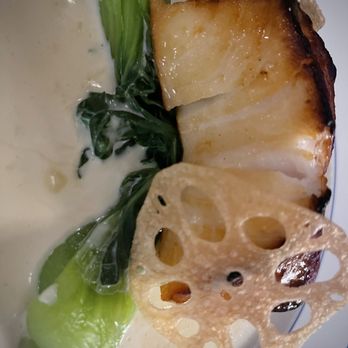 Brasserie Memere - Miso-Cinnamon Glazed Chilean Sea Bass - French Near Me - Closter, New Jersey Brasserie Memere - Miso-Cinnamon Glazed Chilean Sea Bass - French Near Me - Closter, New Jersey