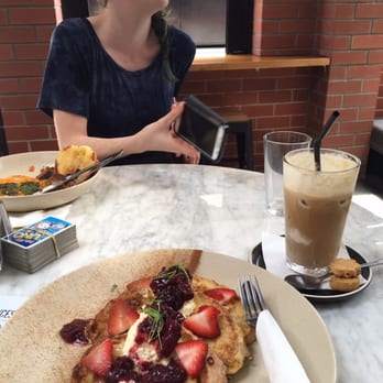 Saccharomyces Beer Cafe - French toast and Iced Coffee (with bonus bikkies!) - Beer Bar Near Me - South Brisbane, QLD
