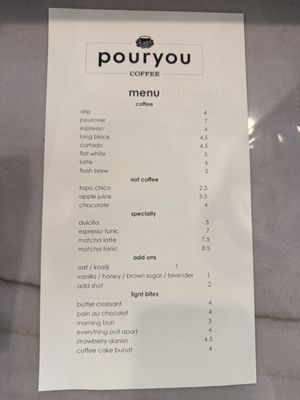 Menu photo 1 Pouryou Coffee Covina, CA Menu photo 1 Pouryou Coffee Covina, CA