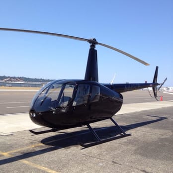 Helicopters Northwest - Our blacked-out Robinson R44 - Aerial Tours Near Me - Tukwila, Washington