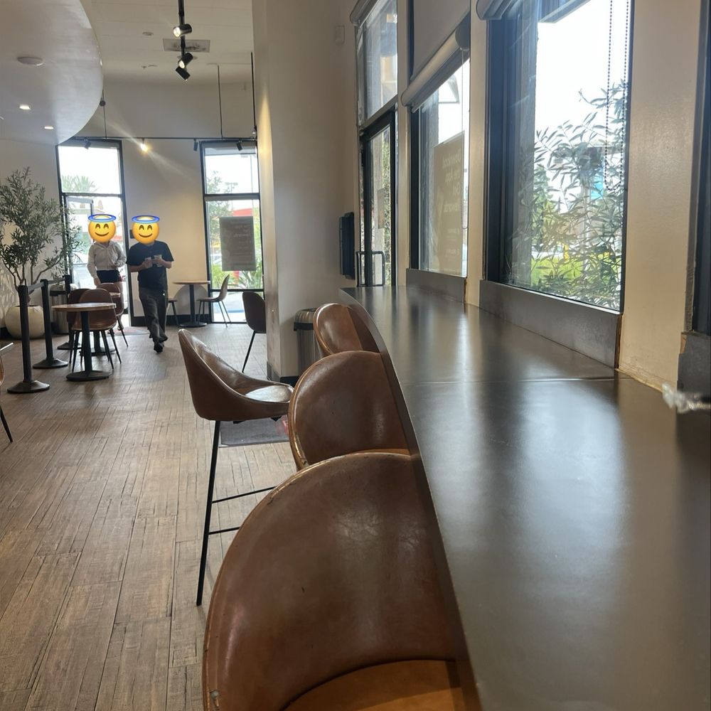 7 Leaves Cafe - Seating (10am on a Thursday). Decent amount of outlets and seats. - Coffee & Tea Near Me - Irvine, California