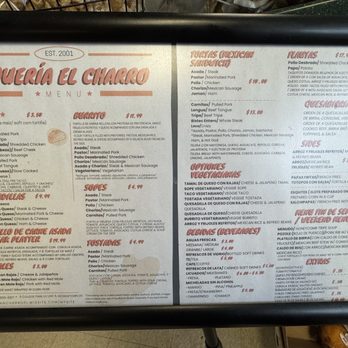 El Charro Mexican Store - Menu - Mexican Near Me - Georgetown, Delaware