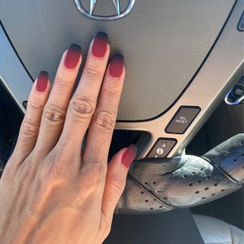 Polish Studio - Acrylics with ombre gel and matte finish - Nail Salons Near Me - Tucson, Arizona Polish Studio - Acrylics with ombre gel and matte finish - Nail Salons Near Me - Tucson, Arizona