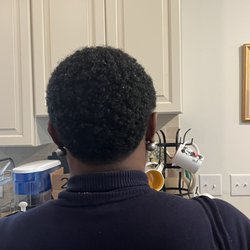 Goddesses Hair Studio - Back of my natural haircut.