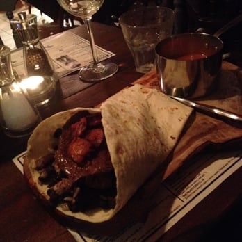 El Capo - El Camino (steak, refried beans, chorizo and coconut rice in a tortilla) - Cocktail Bars Near Me - Manchester, XGM