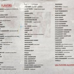 Water and Ice - Hawaiian shave ice flavors available