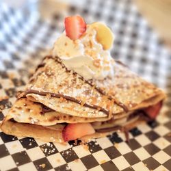 Marketplace Cafe & Creperie - Curious George Crêpe with added Strawberries
