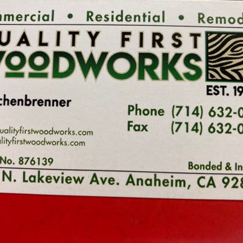 Quality First Woodworks - Cabinetry Near Me - Anaheim, California Quality First Woodworks - Cabinetry Near Me - Anaheim, California