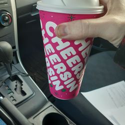 Dunkin' - Large, black coffee