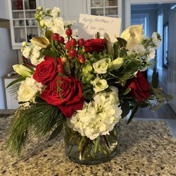 Edward On Saint Simons - Christmas arrangement from my Best girl