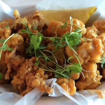 Hooked - Calamari. Tastes like bang bang sauce but way too salty! - Seafood Near Me - Ocean City, Maryland Hooked - Calamari. Tastes like bang bang sauce but way too salty! - Seafood Near Me - Ocean City, Maryland