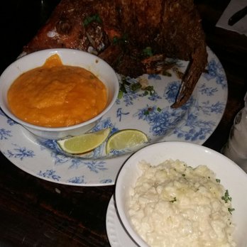 FINKA Table & Tap - 2 lb fried hog fish with mashed sweet potatoes and parmesan risotto.... a special of the day - Asian Fusion Near Me - Miami, Florida FINKA Table & Tap - 2 lb fried hog fish with mashed sweet potatoes and parmesan risotto.... a special of the day - Asian Fusion Near Me - Miami, Florida