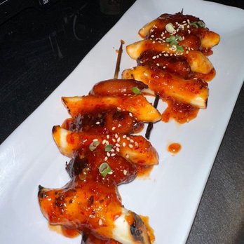 Joo Pocha - Sausage Rice Cake Skewers - Korean Near Me - Los Angeles, California Joo Pocha - Sausage Rice Cake Skewers - Korean Near Me - Los Angeles, California