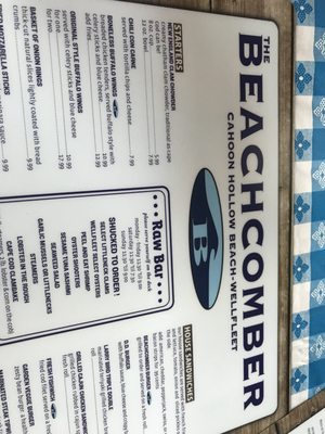 Menu photo 8 The Beachcomber Wellfleet, MA