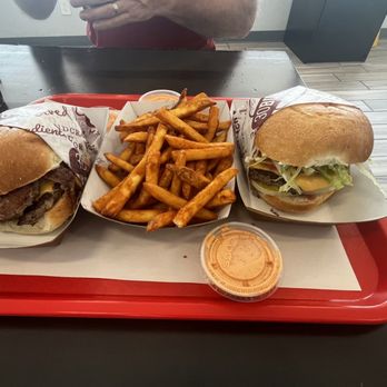 30 Burgers - a tray of fries and a sandwich - Chicken Wings Near Me - Hackettstown, New Jersey 30 Burgers - a tray of fries and a sandwich - Chicken Wings Near Me - Hackettstown, New Jersey