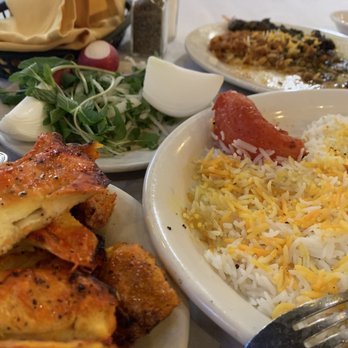 Raffi's Place - Chicken Soltani, Tahdig with Ghormehsabzi and Gheymeh - Middle Eastern Near Me - Glendale, California Raffi's Place - Chicken Soltani, Tahdig with Ghormehsabzi and Gheymeh - Middle Eastern Near Me - Glendale, California