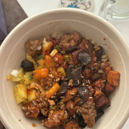 bbq chicken bowl--small portion size bbq chicken bowl--small portion size