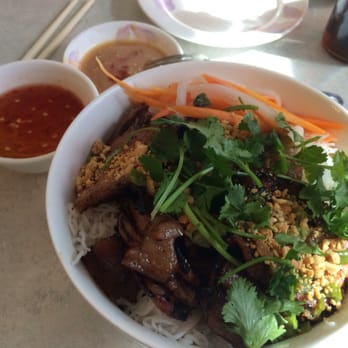 Saigon Restaurant - #30.  Pork dry noodle.  Fish sauce on side - Vietnamese Near Me - Albuquerque, New Mexico