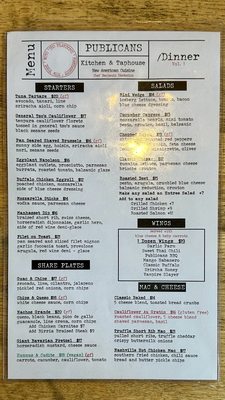 Menu photo 2 Publicans Manhasset, NY