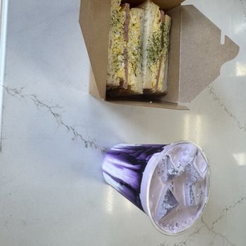 Onto Coffee - Ube latte Egg and spam dando - Sandwiches Near Me - Lakewood, Colorado Onto Coffee - Ube latte Egg and spam dando - Sandwiches Near Me - Lakewood, Colorado