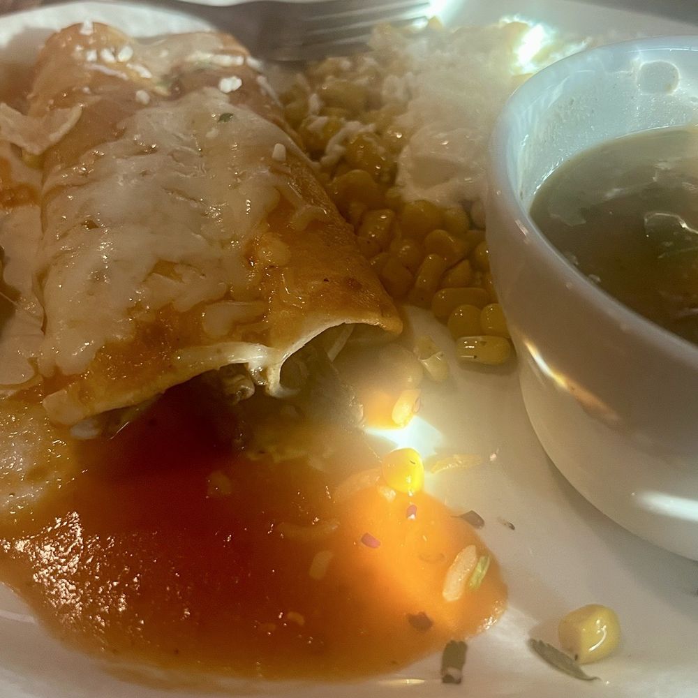 Shredded beef enchiladas