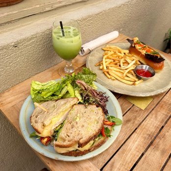 Fig Tree - Avocado Melt Sandwich, Matcha Latte, Shrimp Roll - Cafes Near Me - Los Angeles, California