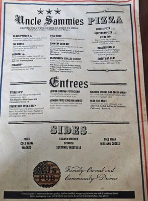 Menu photo 2 AJ's Pub Wrentham, MA