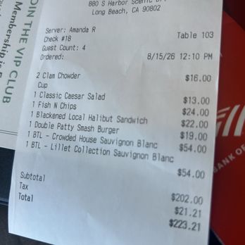 Reef on the Water - Not bad for brunch with 2 bottles - Seafood Near Me - Long Beach, California Reef on the Water - Not bad for brunch with 2 bottles - Seafood Near Me - Long Beach, California