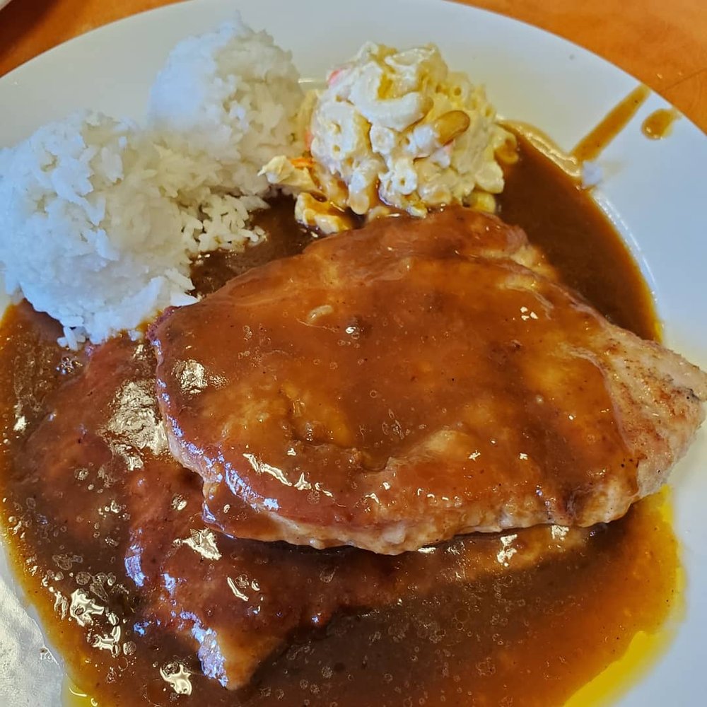 Ray's Café - Pork cutlet with gravy - American Near Me - Honolulu, Hawaii Ray's Café - Pork cutlet with gravy - American Near Me - Honolulu, Hawaii