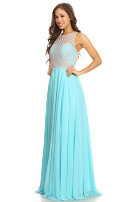 homecoming dresses los angeles ca Cute A Line Light Blue Organza Homecoming Dresses main image 1
