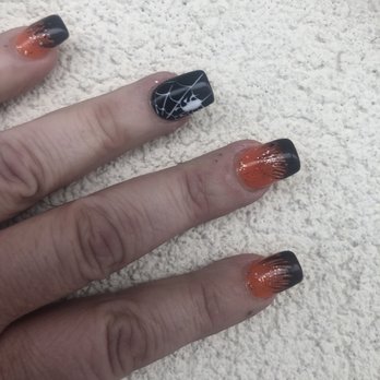Luyi Nail Spa - Full set of Halloween nail art - Nail Salons Near Me - Easton, Pennsylvania