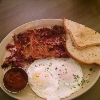 Snooze, an A.M. Eatery - Churned beef hash and eggs - Breakfast & Brunch Near Me - Phoenix, Arizona